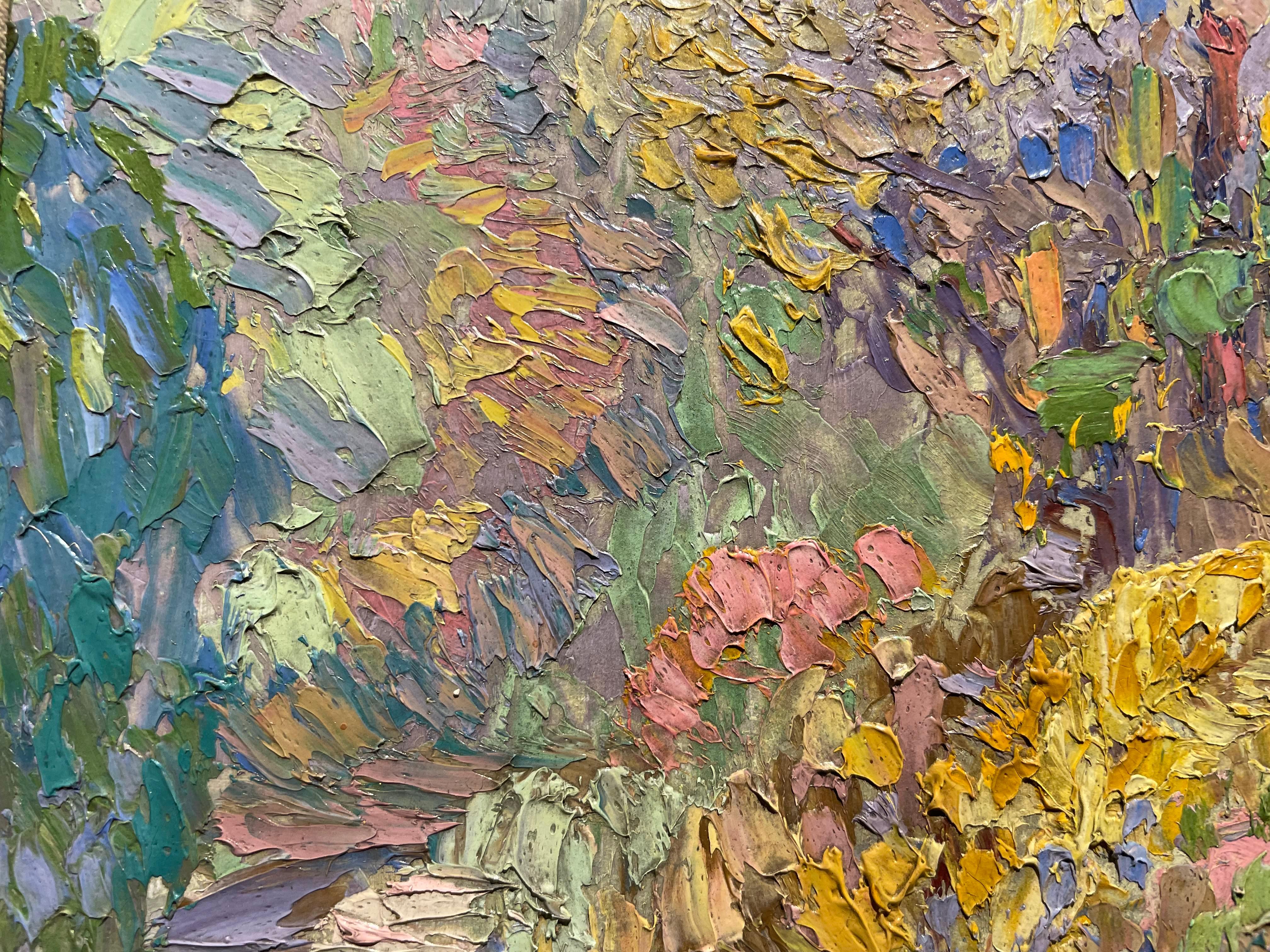 The Tulip Poplar on Salem Pike, Impressionist Tree Landscape im Angebot 6