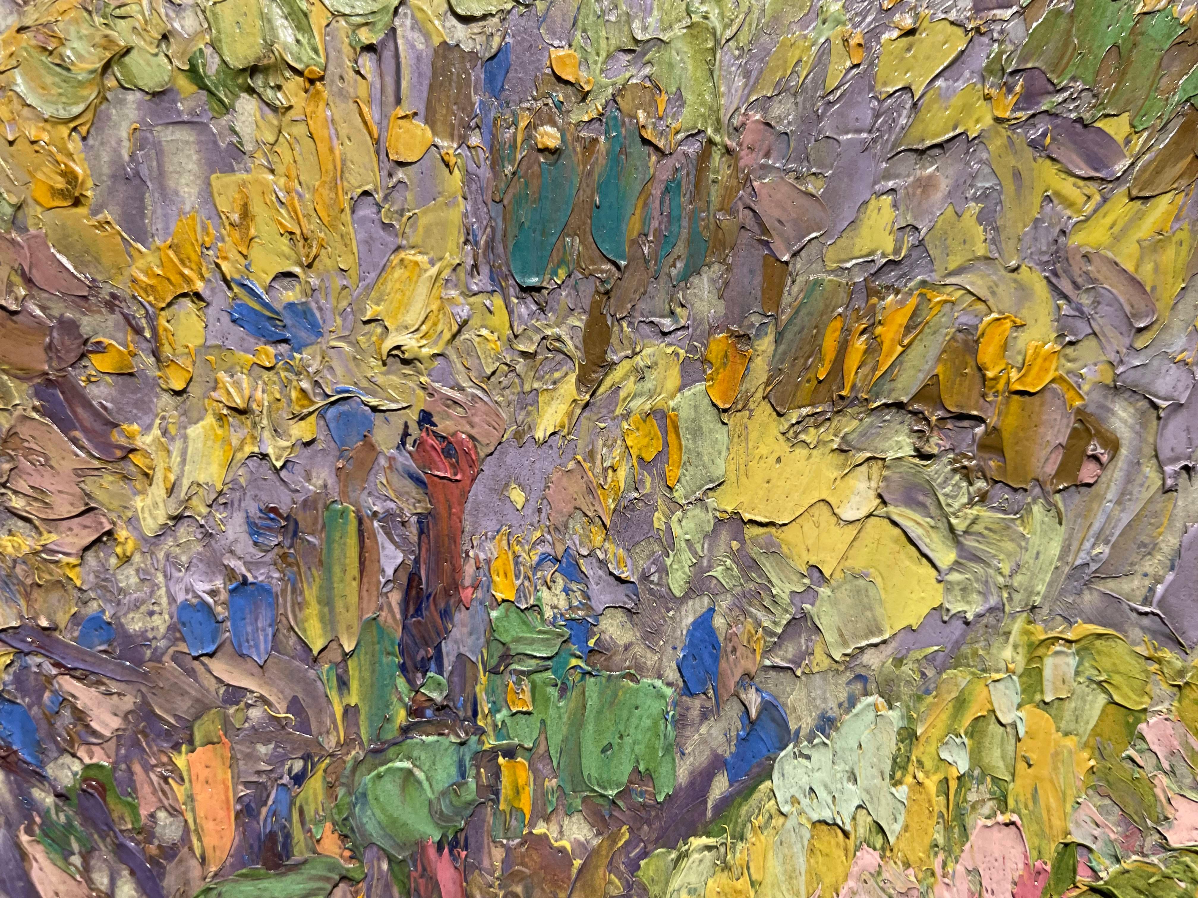 The Tulip Poplar on Salem Pike, Impressionist Tree Landscape im Angebot 8