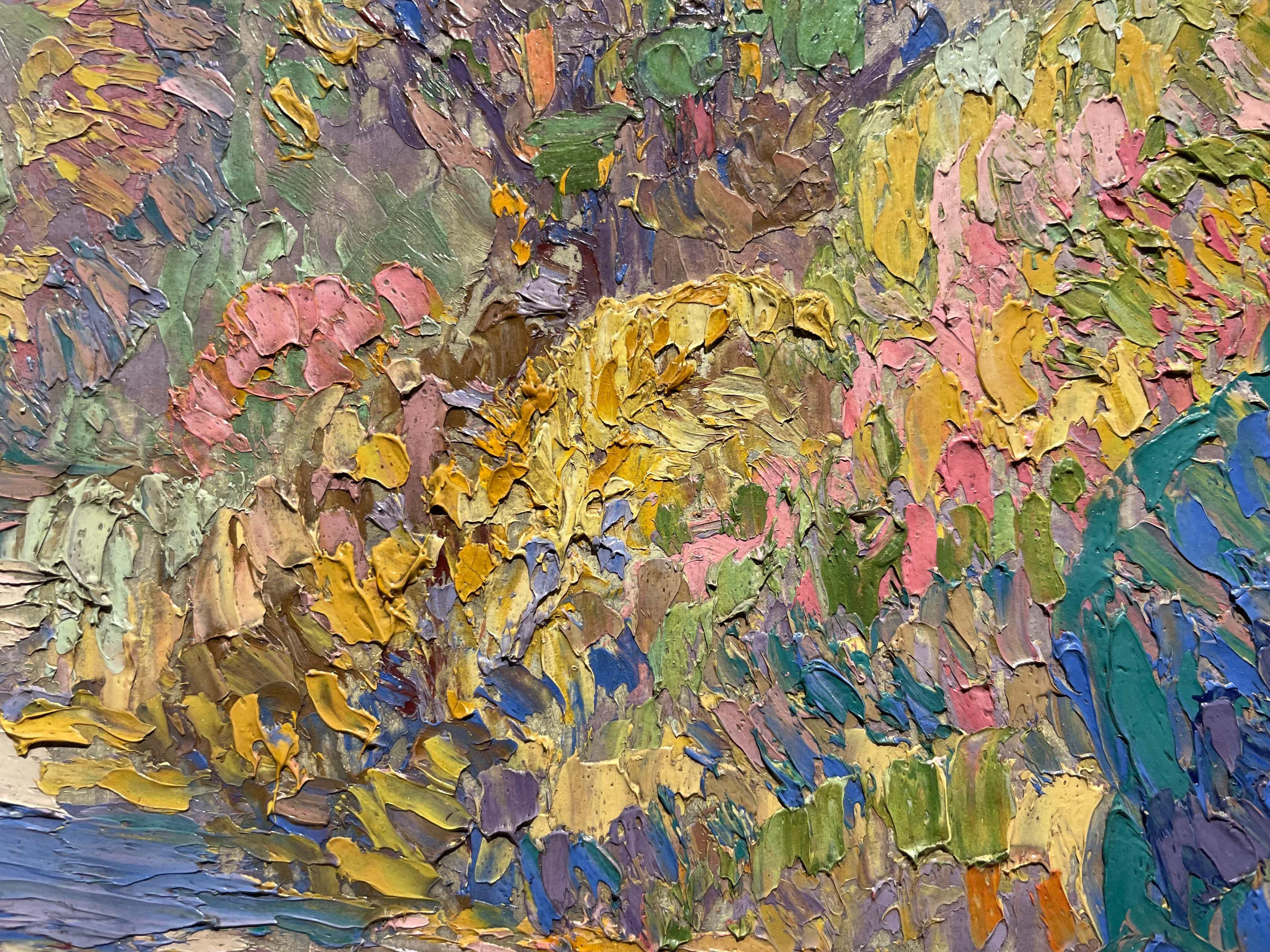 The Tulip Poplar on Salem Pike, Impressionist Tree Landscape im Angebot 3