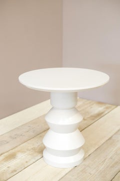 'Glen' Turned Wood and Lacquered Side Table, Haar
