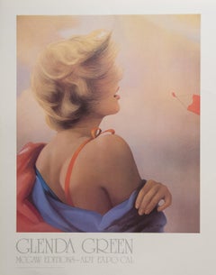 Vintage Untitled Poster Print by Gleen Green. McGaw Editions - Art Expo Cal. 