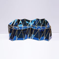 Canapé Glenda en acier inoxydable soudé poli miroir par Julian Mayor