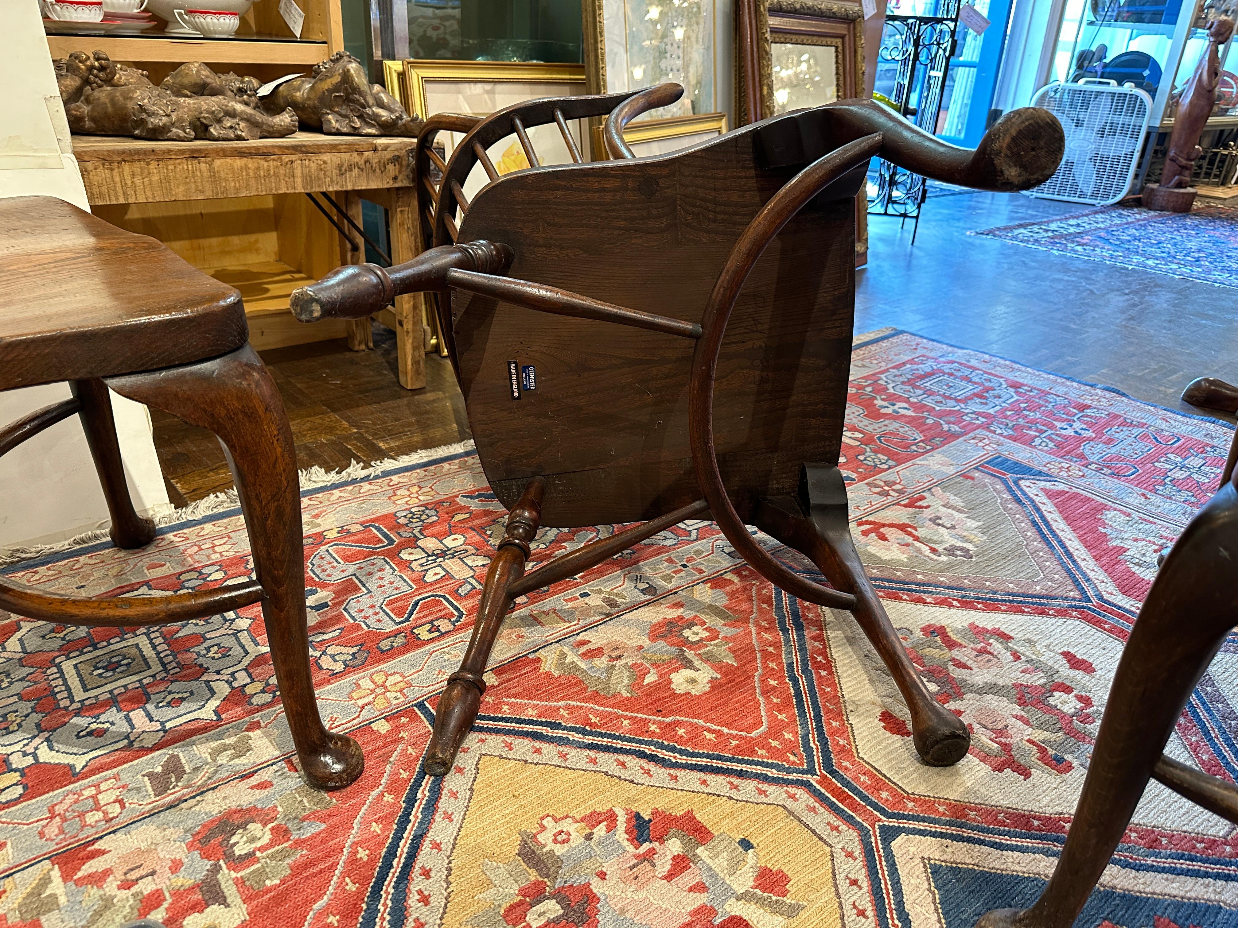 Glenister Windsor Arm Chairs, Set 2 For Sale 8