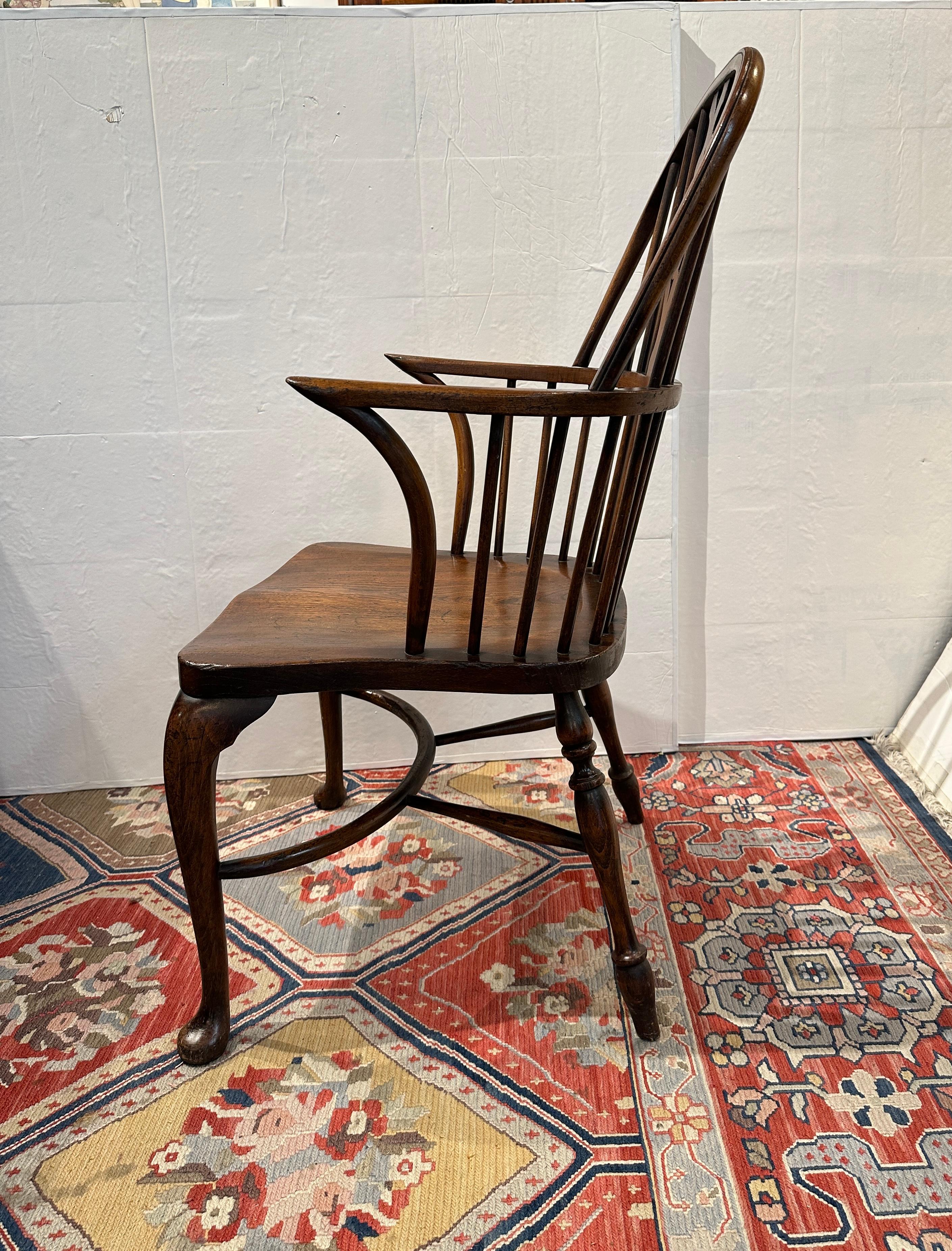 Glenister Windsor Arm Chairs, Set 2 In Good Condition In Summerland, CA