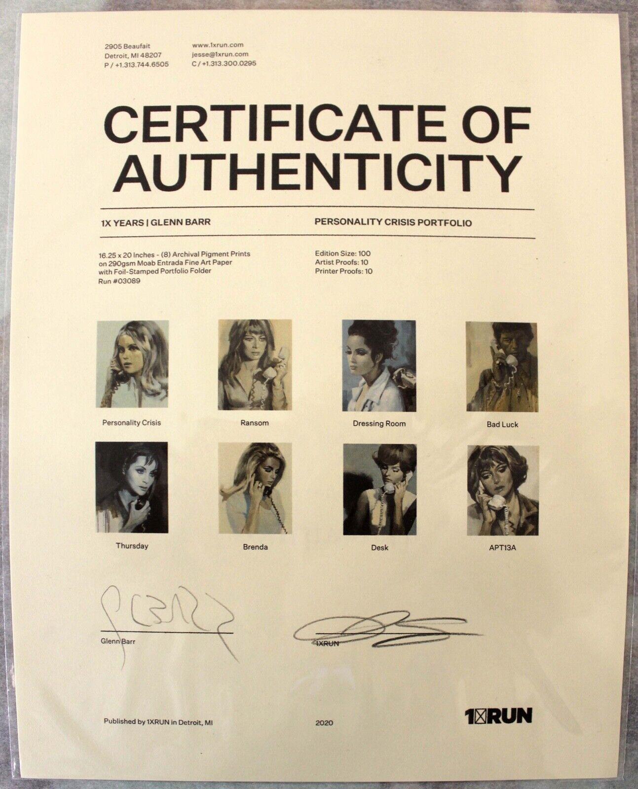 Glenn Barr Personality Crisis Portfolio 30/200 Set of 8 Prints Signed 2012 w COA 4