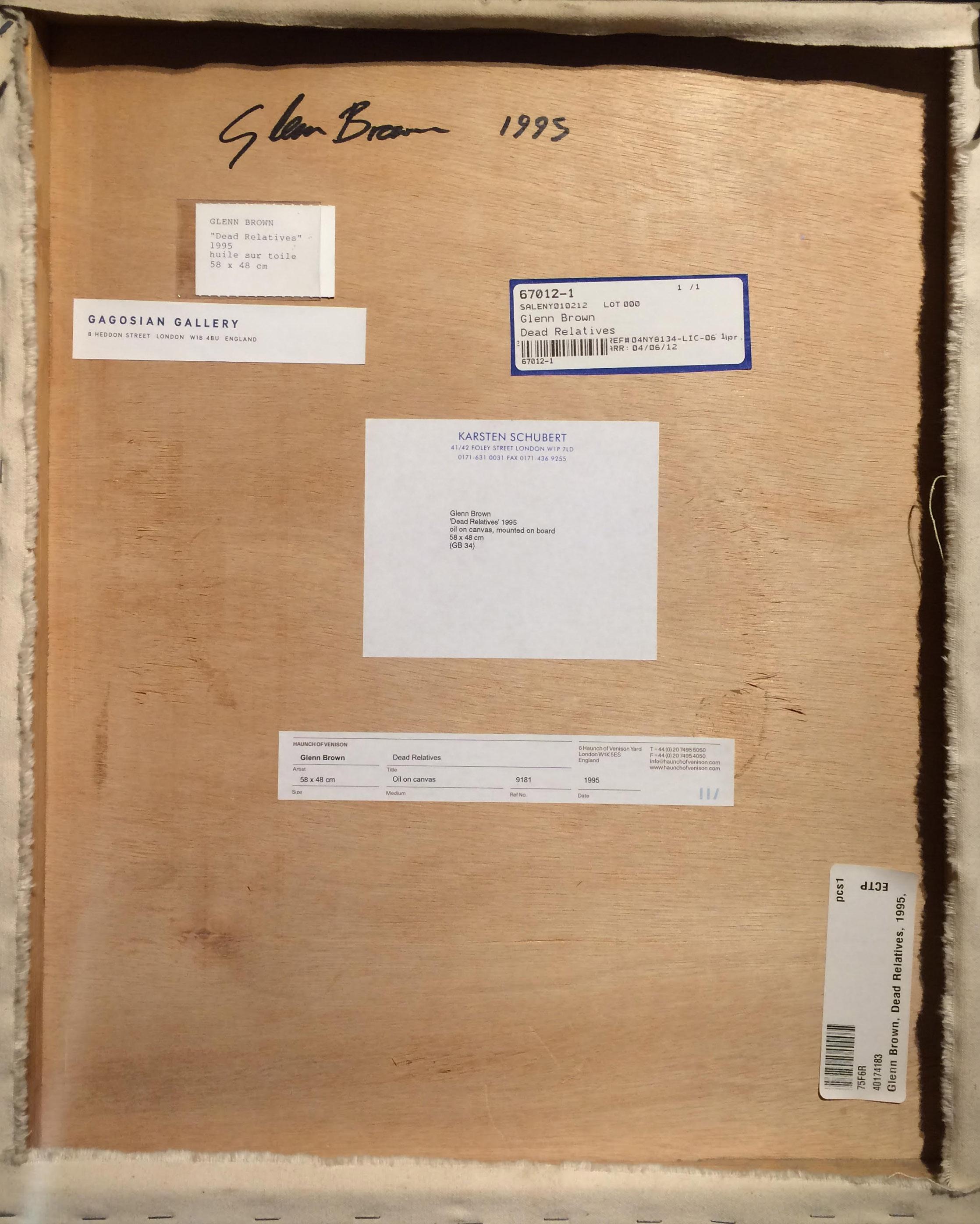 Tote Verwandte - Glenn Brown, zeitgenössische Kunst, abstrakt, porträt, auerbach im Angebot 3
