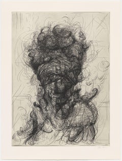 Glenn Brown, Half-Life #4 (after Rembrandt), Etching, 2017