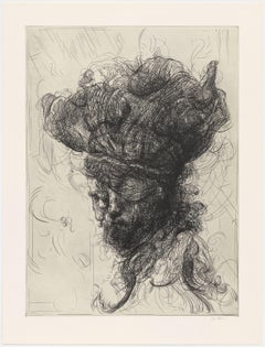 Glenn Brown, Half-Life #6 (after Rembrandt), Etching, 2017