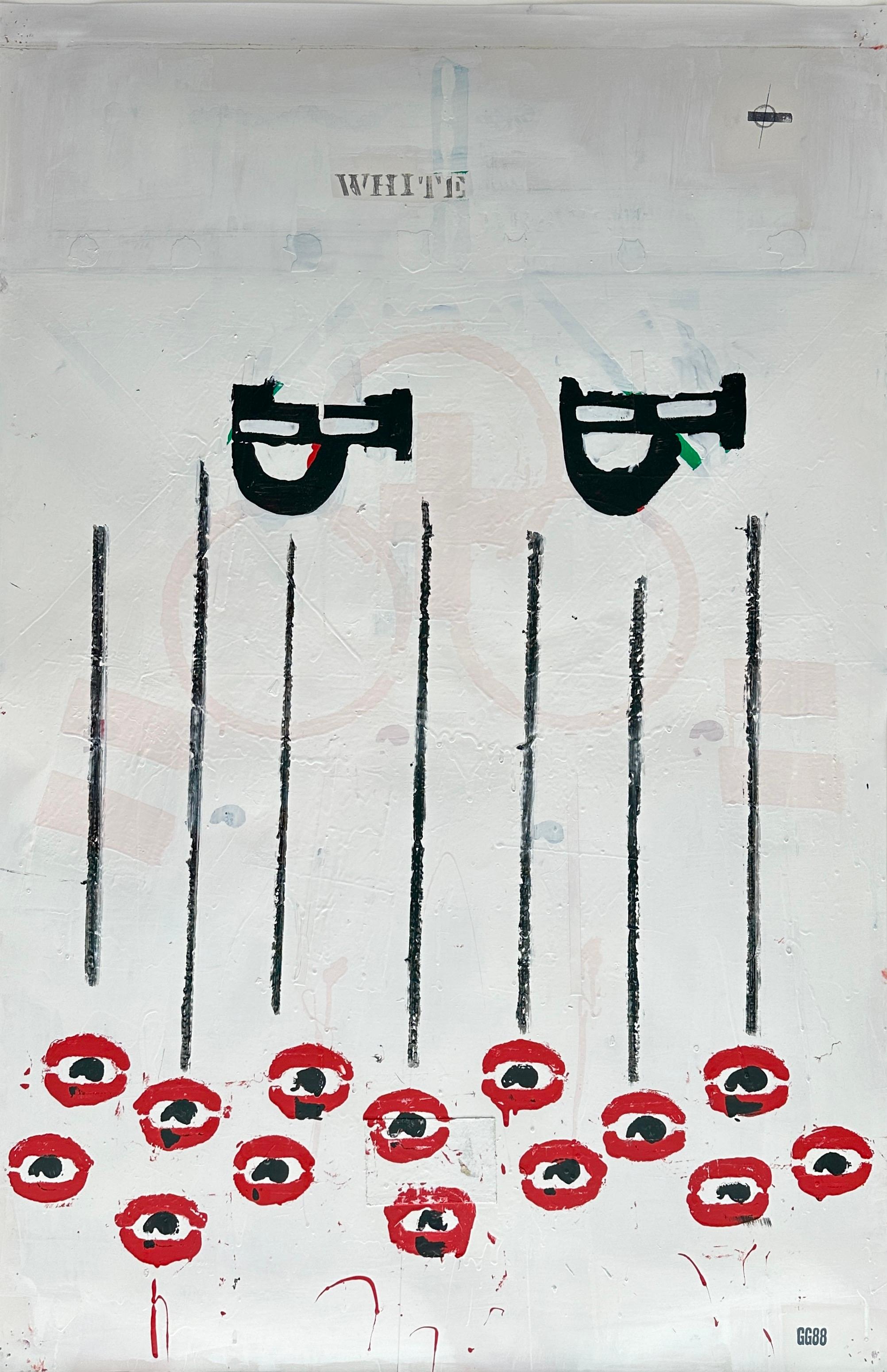 O.P. 88 collage sobre papel de Glenn Goldberg en venta 1