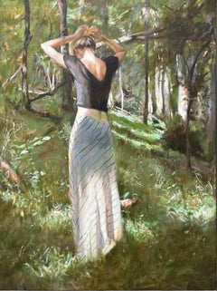 Environmental Portrait of a Lady by Pennsylvania painter Glenn Harrington
