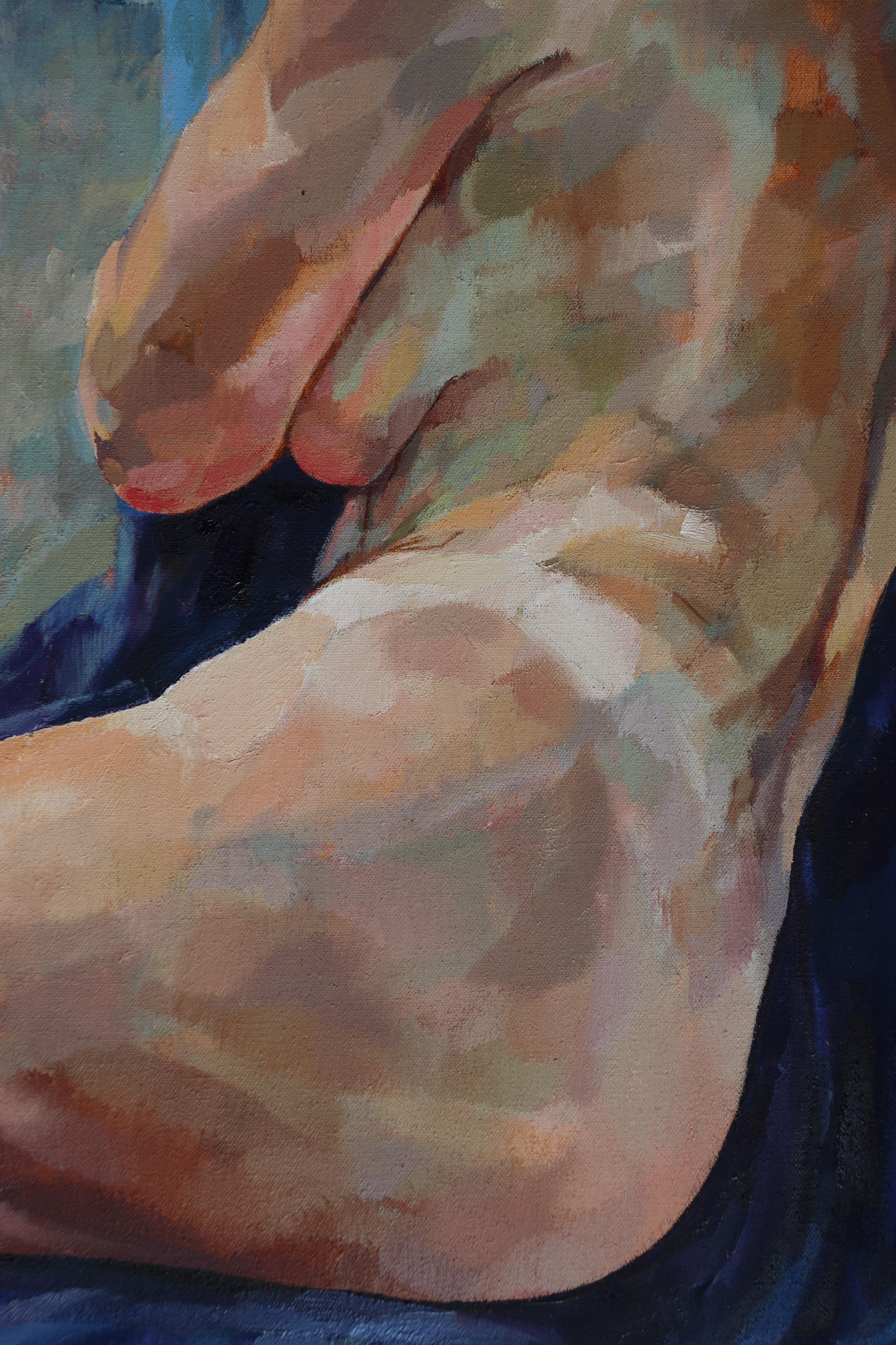 Chelsea Model. Contemporary Nude Oil Painting For Sale 1