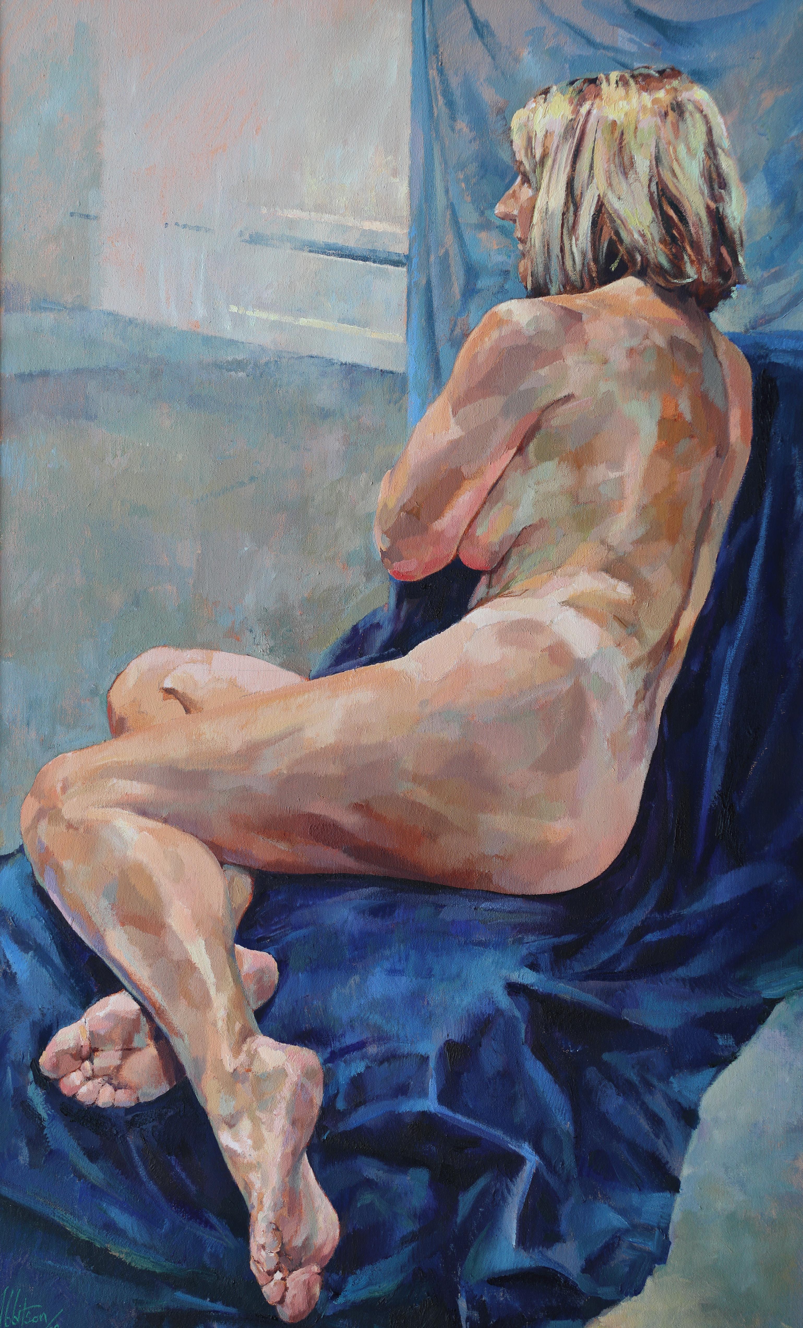 Glenn Ibbitson Nude Painting - Chelsea Model. Contemporary Nude Oil Painting