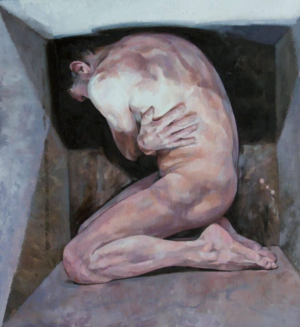 Glenn Ibbitson Figurative Painting - Consignment, batch 31 unit 1. Contemporary Figurative Oil Painting