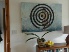 "Objetivo: Con los ojos vendados"  Pintura al óleo figurativa contemporánea