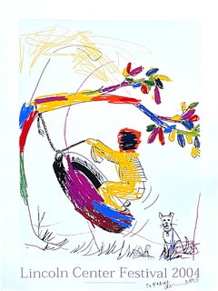 Glenn Ligon - Lincoln Center print, hand signed & inscribed by Glenn Ligon