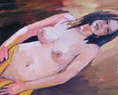 Standing Nude, Painting, Oil on Canvas
