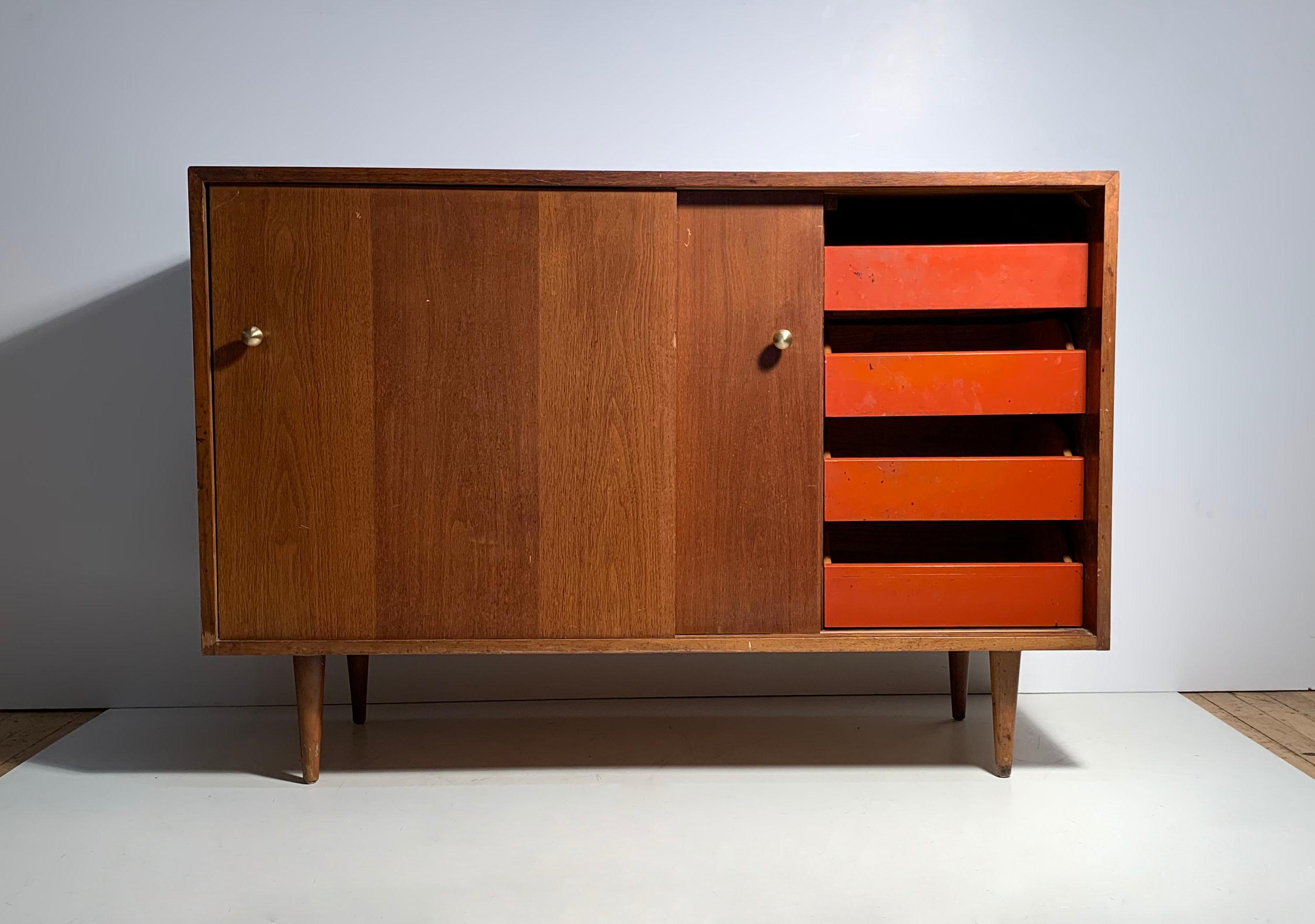 Mid-Century Modern Glenn of California Sideboard Cabinet attributed to Milo Baughman For Sale