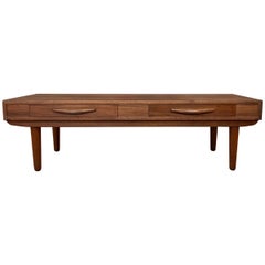 Glenn of California Style Walnut Coffee Table with Drawers