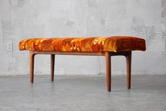 Glenn of California Walnut and Jack Lenor Larsen Bench