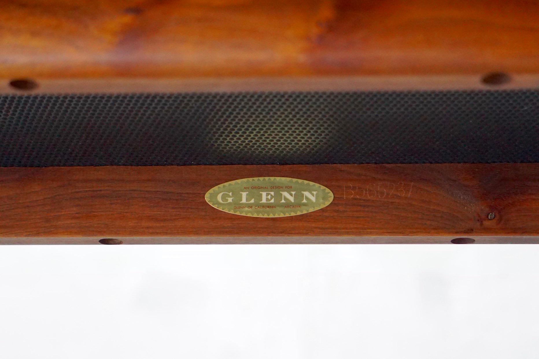 Mid-20th Century Glenn of California Walnut and Jack Lenor Larsen Bench For Sale