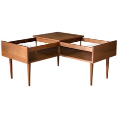 Table basse d'angle Glenn of California en noyer de Milo Baughman