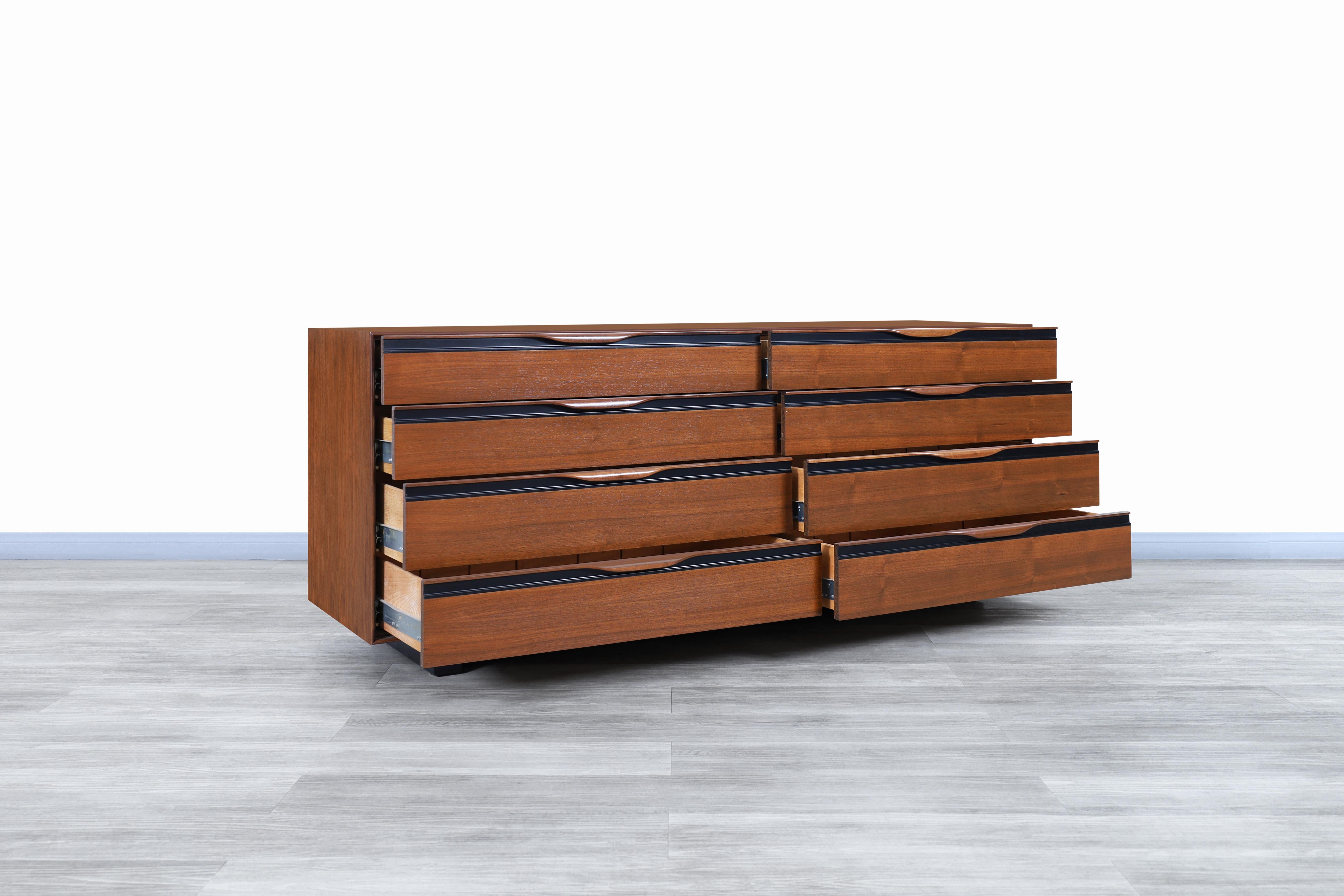 American Glenn of California Walnut Dresser by John Kapel