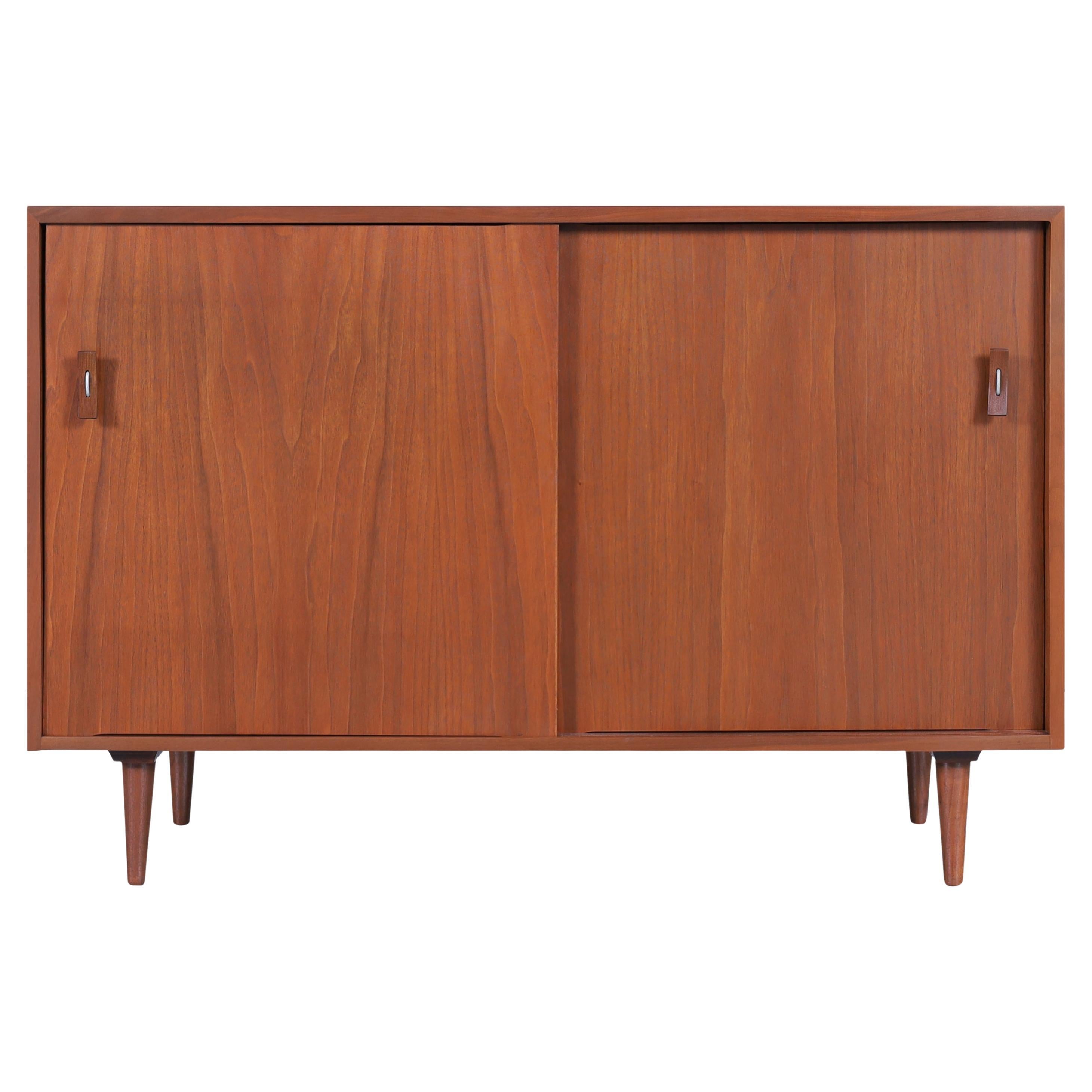 Glenn of California Walnut Sideboard by Stanley Young For Sale