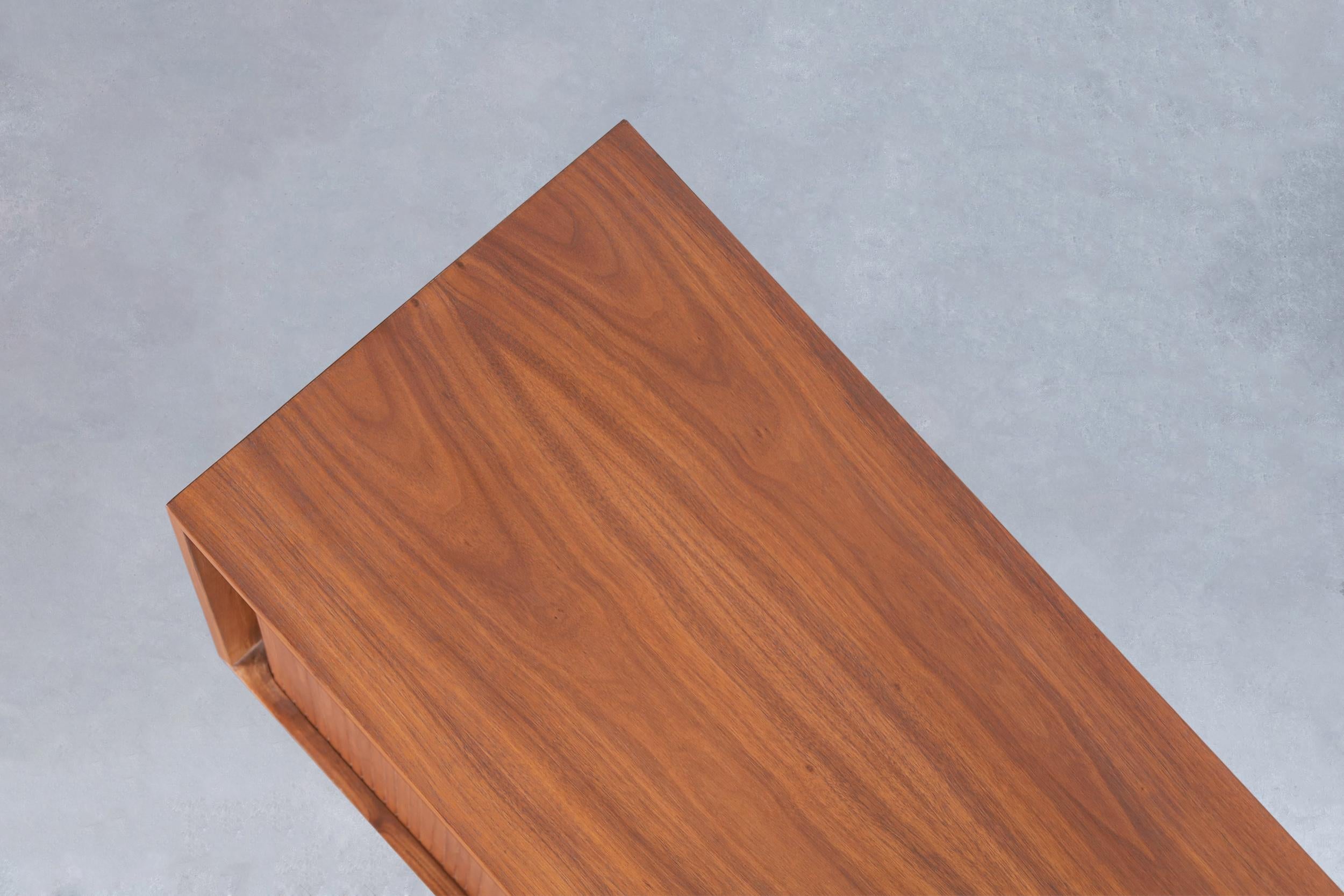 Glenn of California Walnut Tambour Door Credenza by Milo Baughman 5