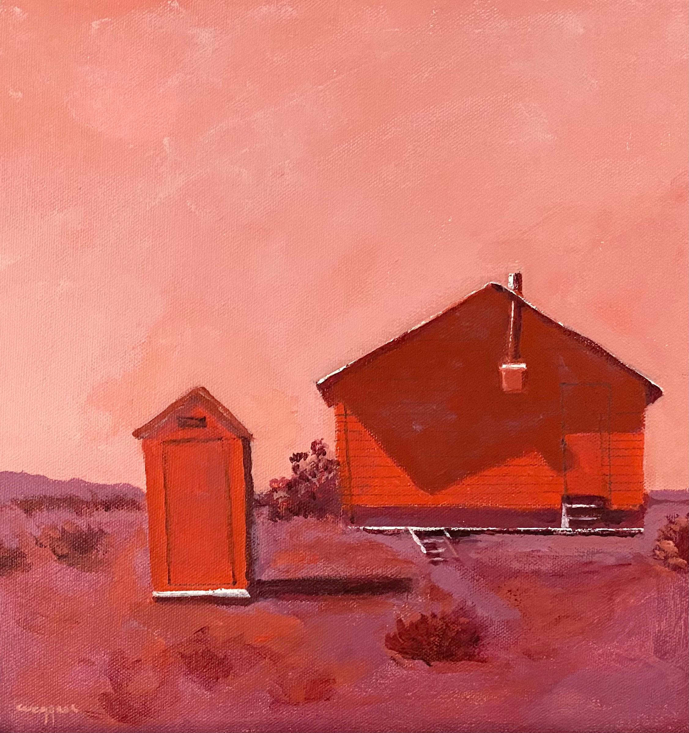 Glenn Waggner Landscape Painting - Red House