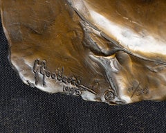 "Christina" Bronze Bas Relief