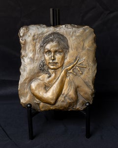 "Christina" Bronze Bas Relief