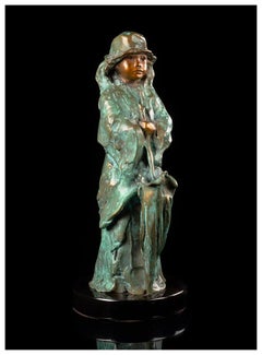 Glenna Goodacre Bronze Sculpture Signed Full Round Child Figurative Liza Signed