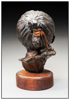 Glenna Goodacre Little Sister Bronze Sculpture Signed Full Round Child Portarit