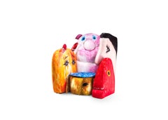 Gli Amici Printed Cotton Fabled Armchair by Gaetano Pesce