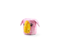 Gli Amici Printed Cotton Pouf Canarino by Gaetano Pesce