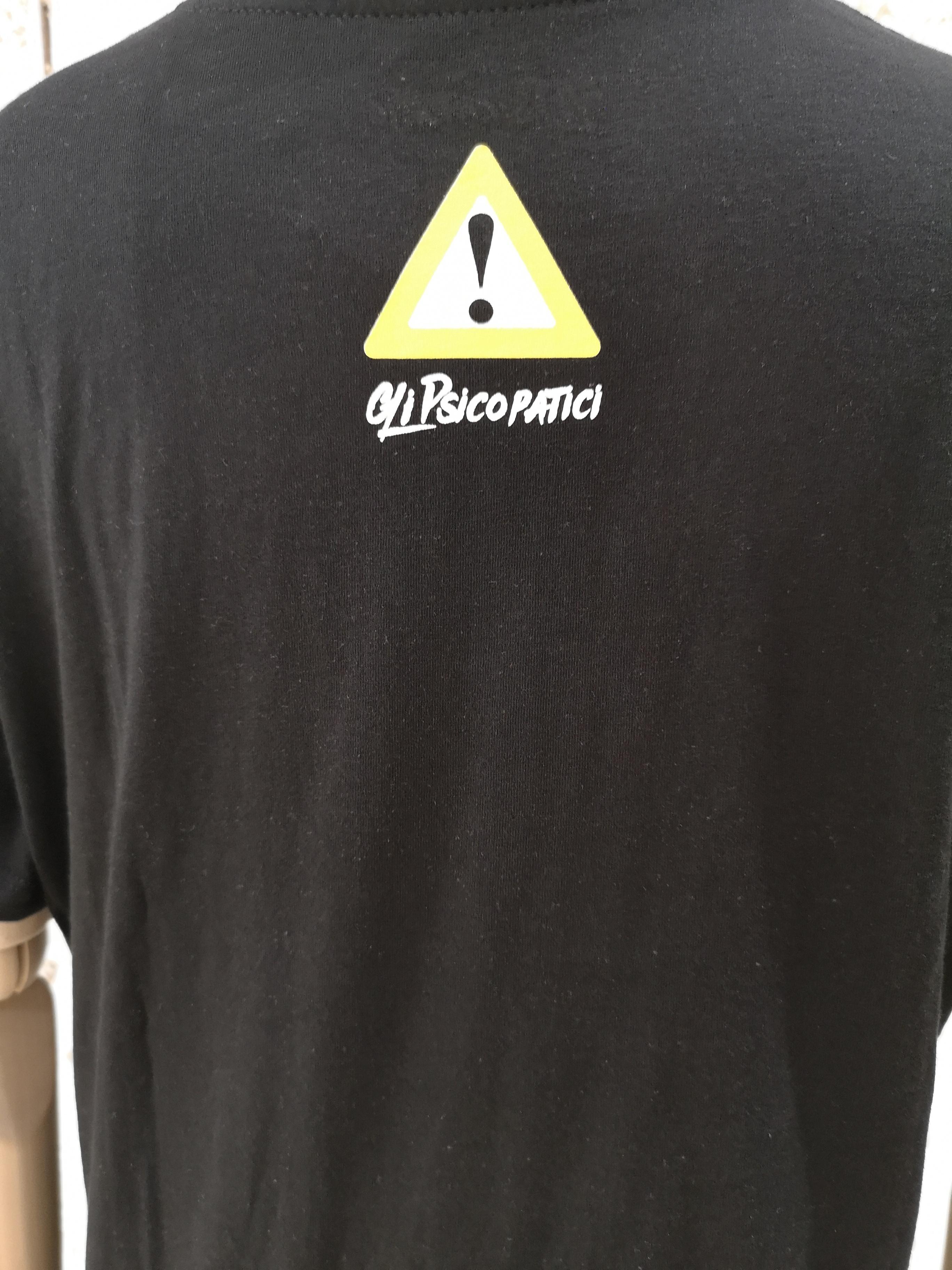 Gli Psicopatici black cotton Karl t shirt 2