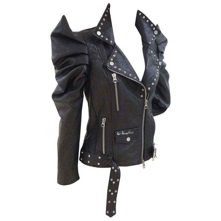 Gli Psicopatici black leather Lady Gaga Jacket at 1stDibs gaga leather jacket