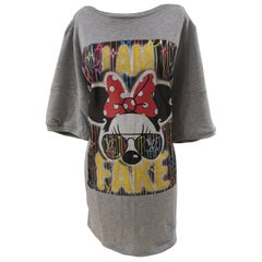 Gli Psicopatici I am Fake Minnie cotton long dress / sweater