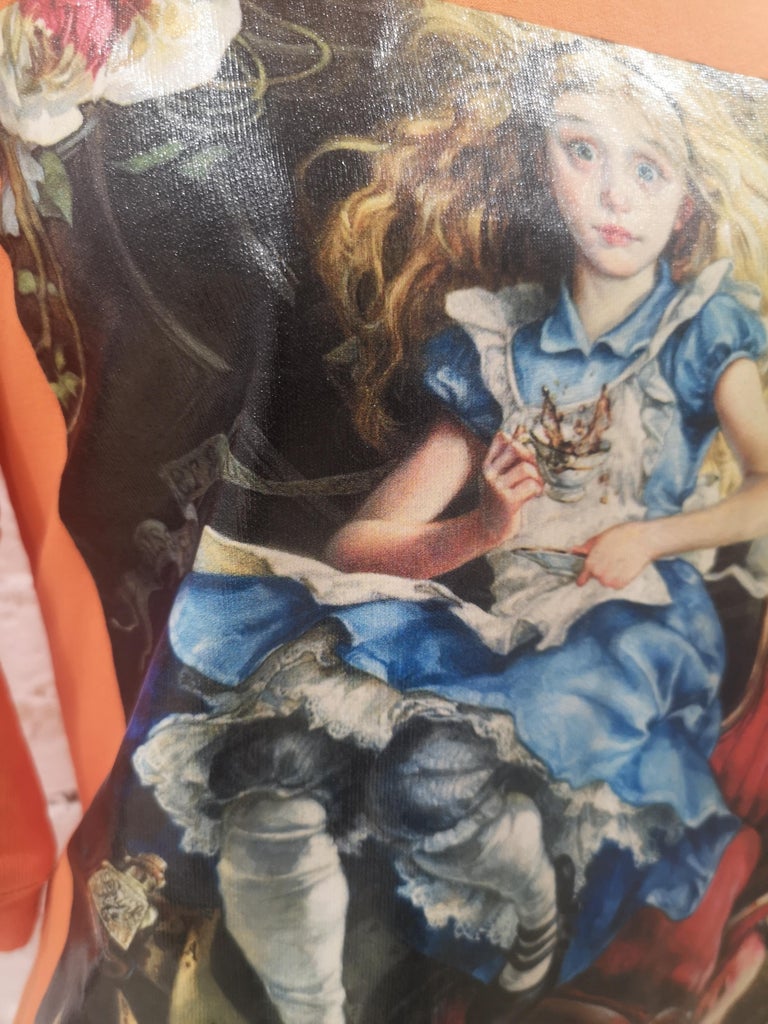 Gli Psicopatici orange Alice in Wonderland dress / sweater For Sale 4