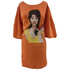 Gli Psicopatici orange long dress / sweater