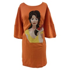 Gli Psicopatici orange long dress / sweater