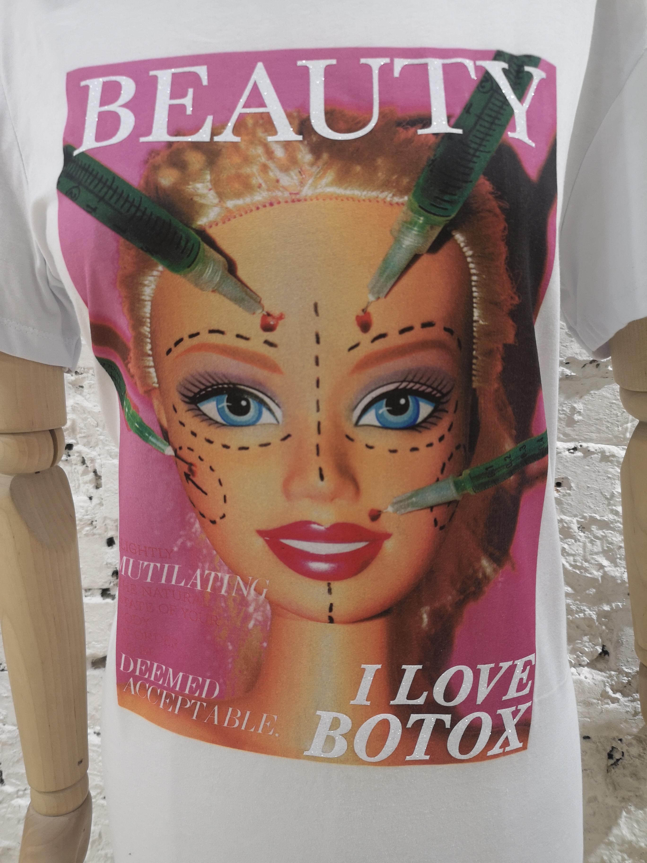 Women's or Men's Gli Psicopatici white cotton Barbie botox t-shirt