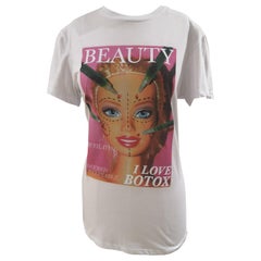 Gli Psicopatici white cotton Barbie botox t-shirt