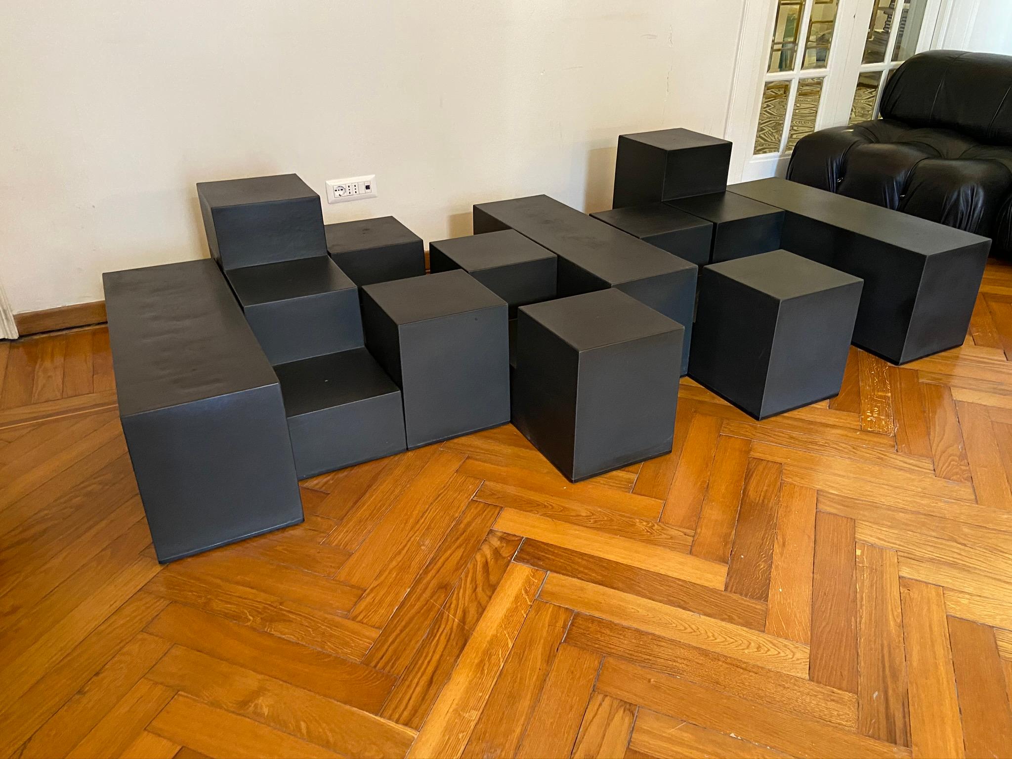 Mid-Century Modern Gli Scacchi Modular Tables by Mario Bellini for B&B Italia, 1968