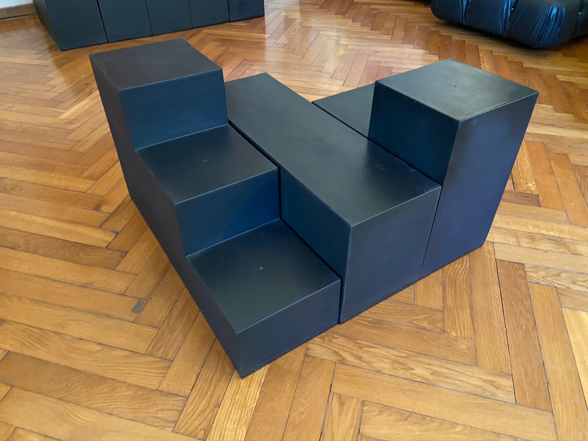 Gli Scacchi Modular Tables by Mario Bellini for B&B Italia, 1968 In Good Condition In Naples, IT