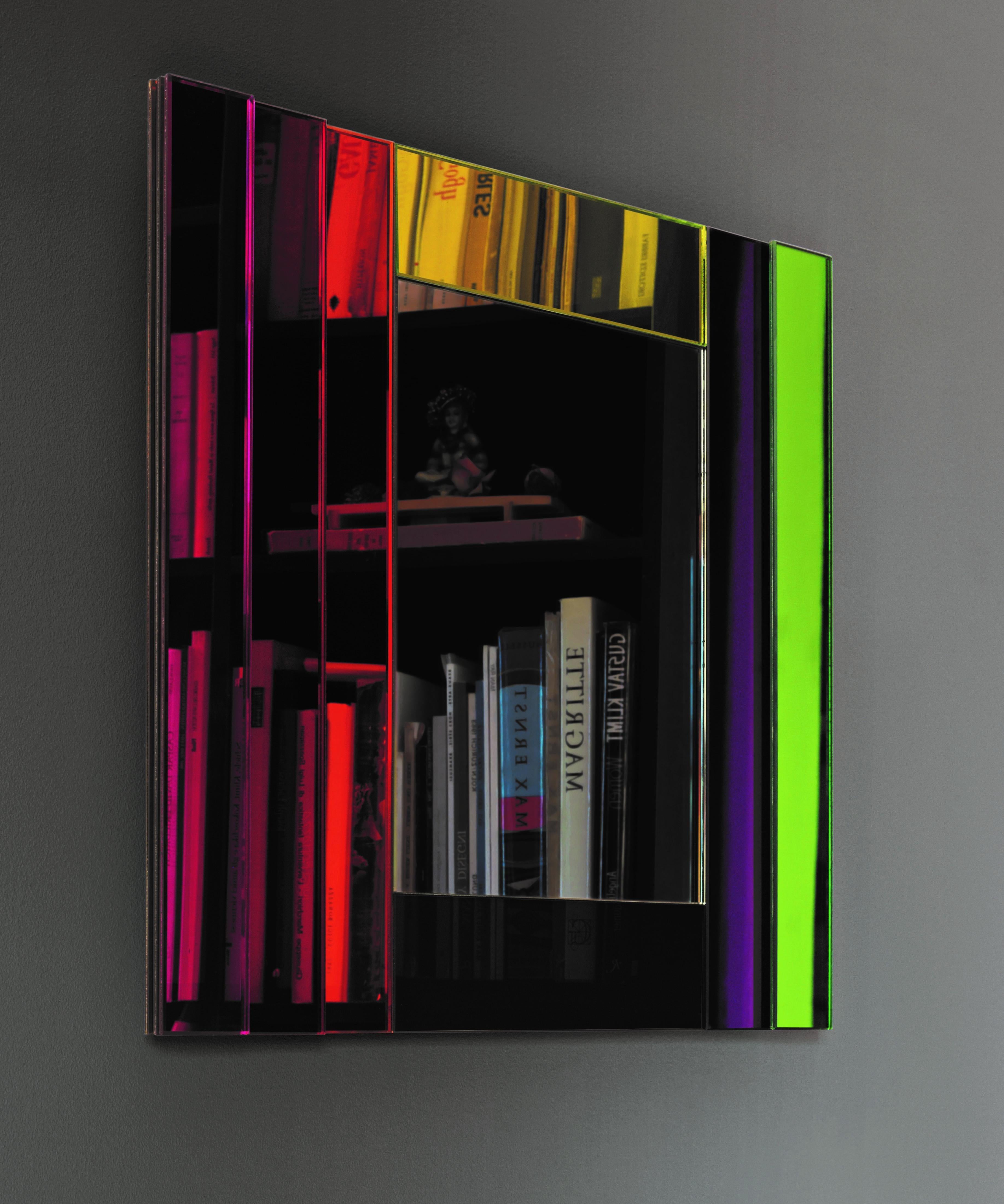 Modern Gli Specchi Di Dioniso 3 Wall Mirror by Ettore Sottsass for Glas Italia IN STOCK For Sale