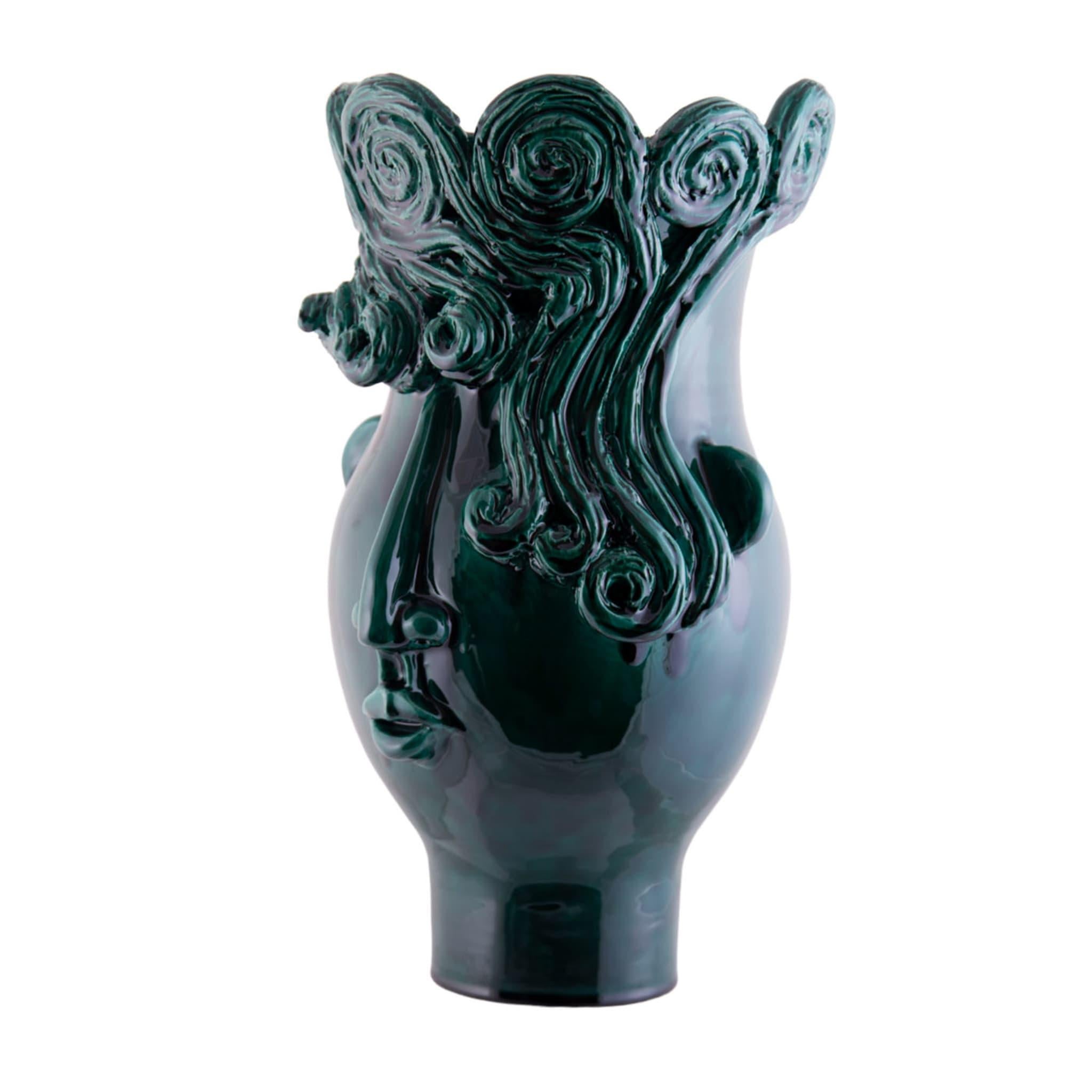 Ceramic Gli Sposi in Verde Vases For Sale