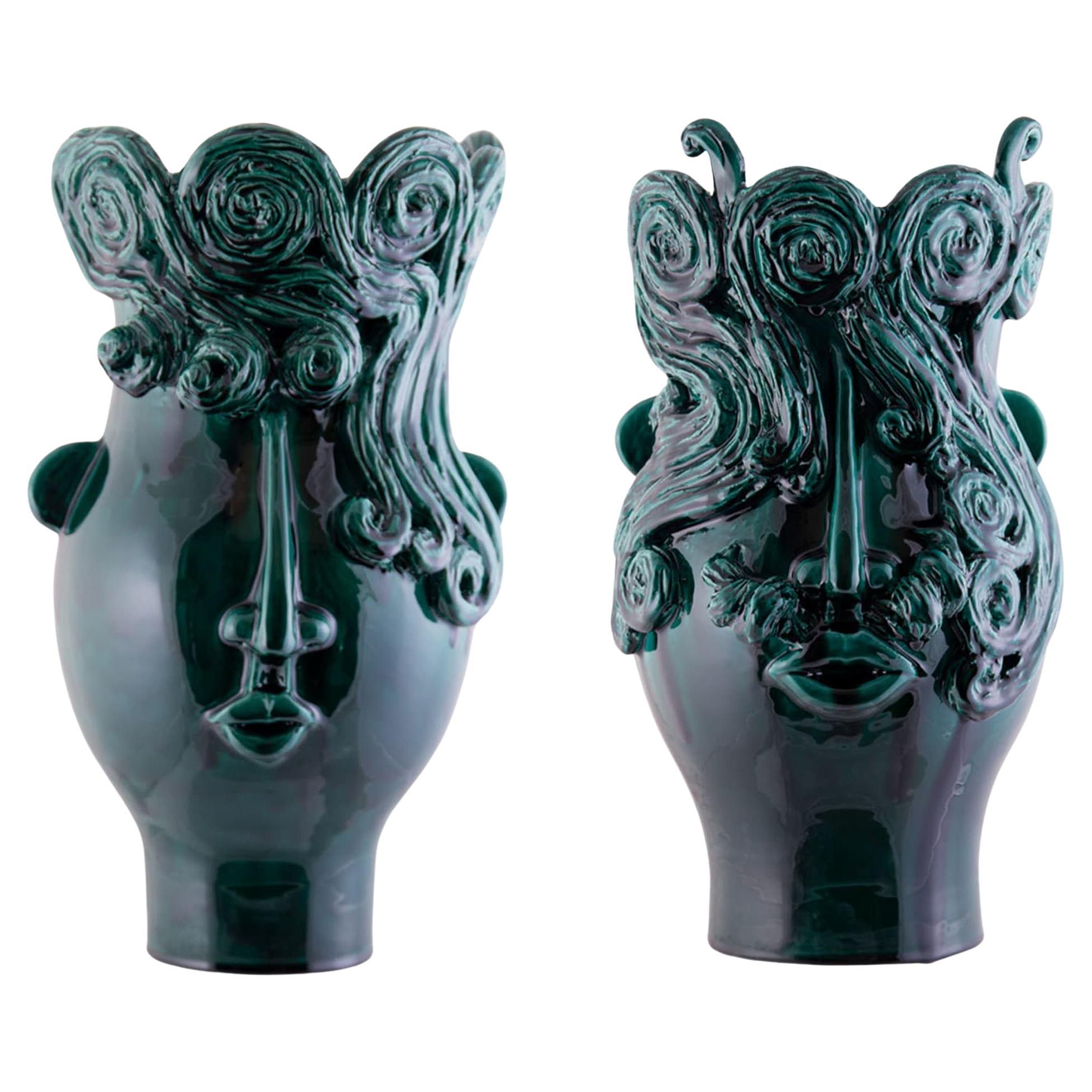 Gli Sposi in Verde Vases For Sale