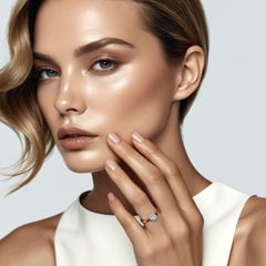 Six Prong Solitaire Diamond 18K Gold Engagement Ring