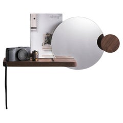 Glimpse Wall Mounted Shelf with Mirror & Coat Rack
